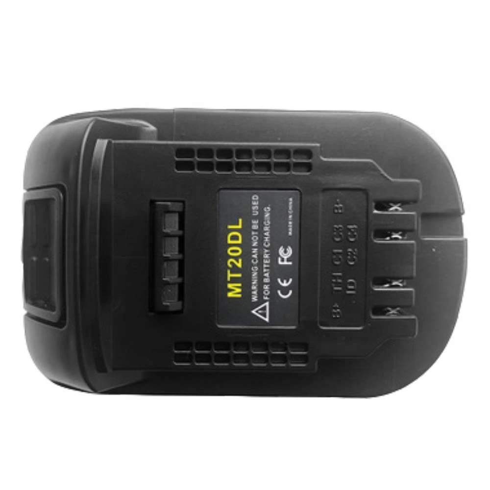 

Mt20Dl Battery Adapter For Makita 18V Bl1830 Bl1860 Bl1815 Li-Ion Battery For Dewalt 18V 20V Dcb200 Li-Ion Battery