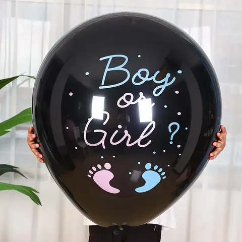 36-дюймовый Гигантский черный шар с раскрывающимися полосами для мальчиков и девочек