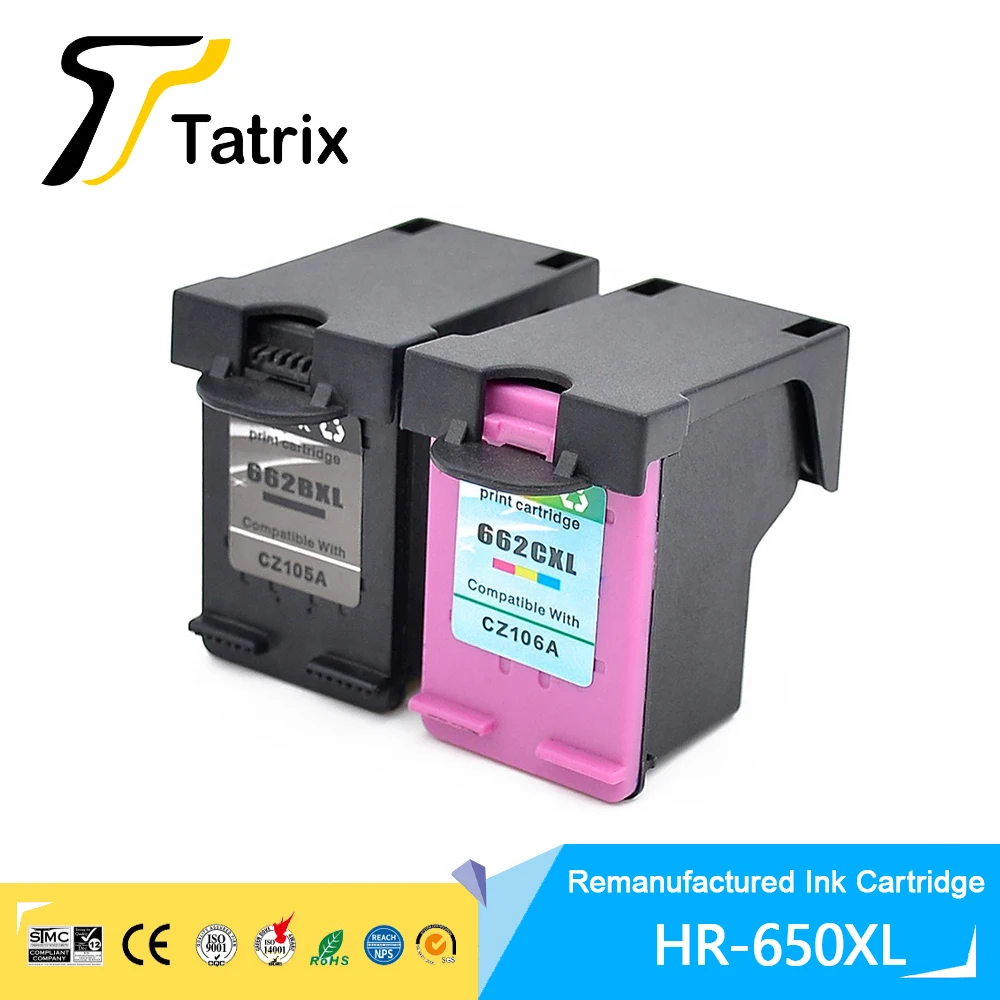 

Чернильный картридж Tatrix 662 XL 662XL для струйных принтеров HP Deskjet Ink Advantage 1015 3545