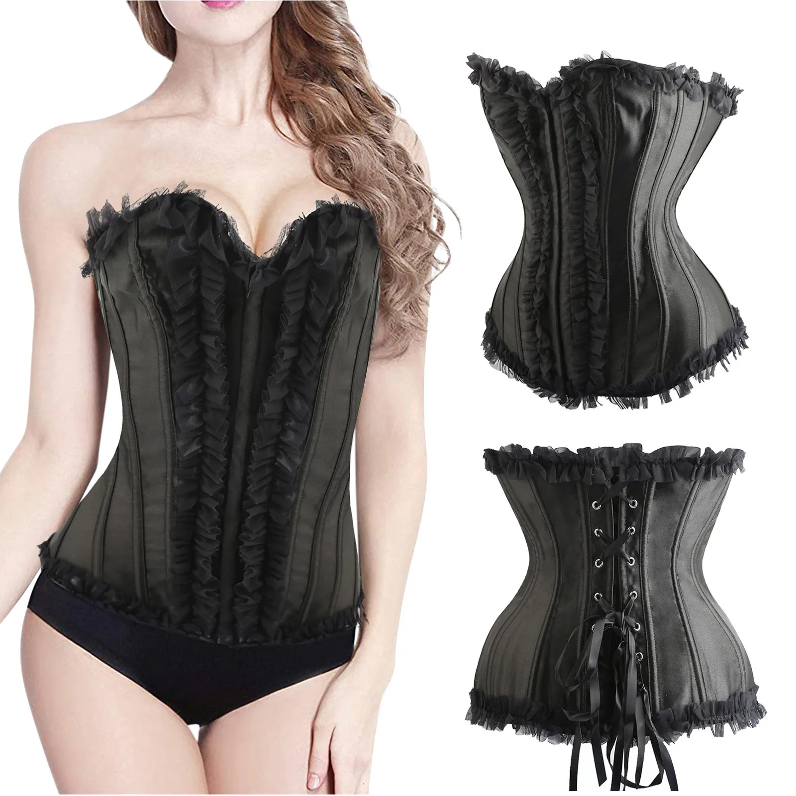 

Sexy Women's Underwear Fashion Outfit Boned Shapewear Corsets Shapeware Comfort Devotion Workout Neoprene