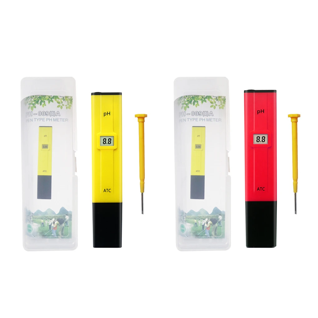 

Electric Digital PH Meter Portable Aquarium Wine Drink Beverage Water Acid Tester Accurate Measuring Instrument Yellow