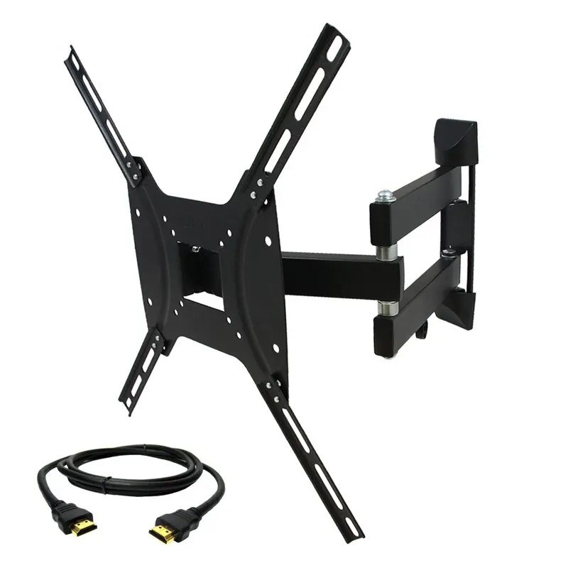 

Full Motion Wall Mount with Bubble Level for 26-55 in. Displays with HDMI Cable