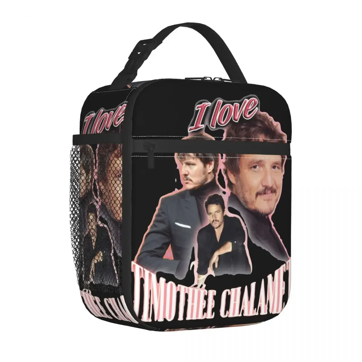 

Pedro Pascal Collage Insulated Lunch Bag Cooler Bag Meal Container High Capacity Tote Lunch Box Girl Boy Office Picnic