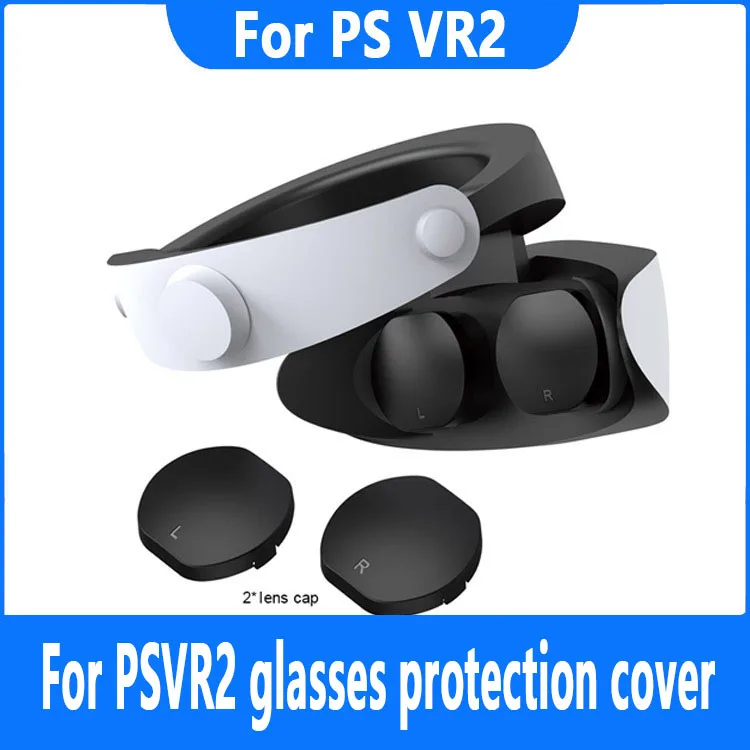 

For PSVR2 glasses protection cover 2PCS ABS Eyewear Lens Cap For PSVR2 Helmet Dust-proof Protection Lens Cover
