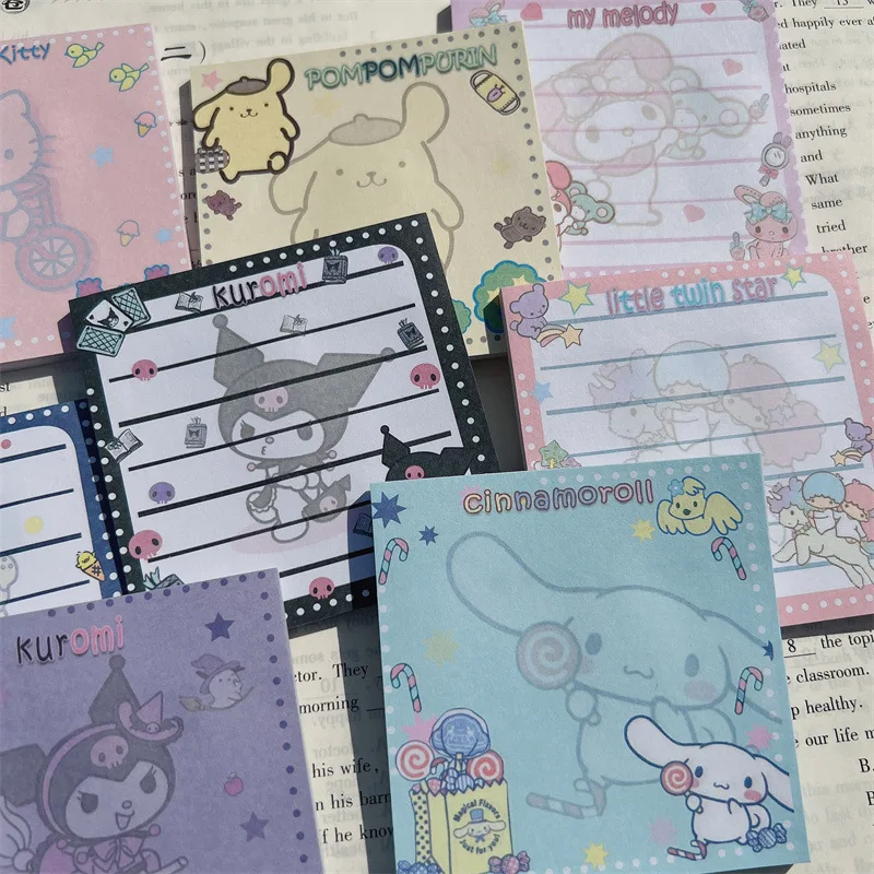 

Sanrio Note Stickers Good-looking Stickers Message Stickers Hand Account Material Kulomi Yugui Dog Student Office Supplies