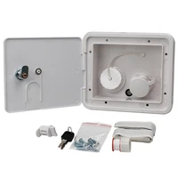 professional easy install controllable leakproof dish hatch lock rv water inlet gravity city integrated fill universal square