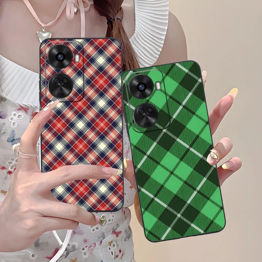 Чехол для мобильного телефона с решетчатой текстурой сетки Huawei Nova 12 11 10 9 8 7 Pro SE 5G