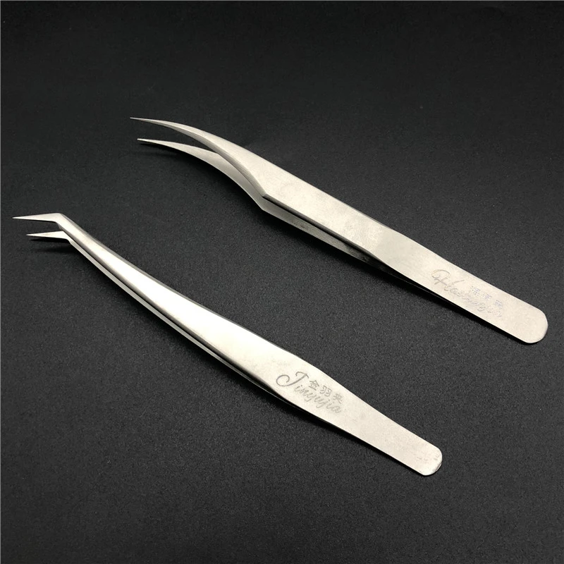 

12.5cm Dolphin Plume Stainless Steel Kitchen & Bar Tweezer Food Tongs Kitchen Cooking Medical Tweezers