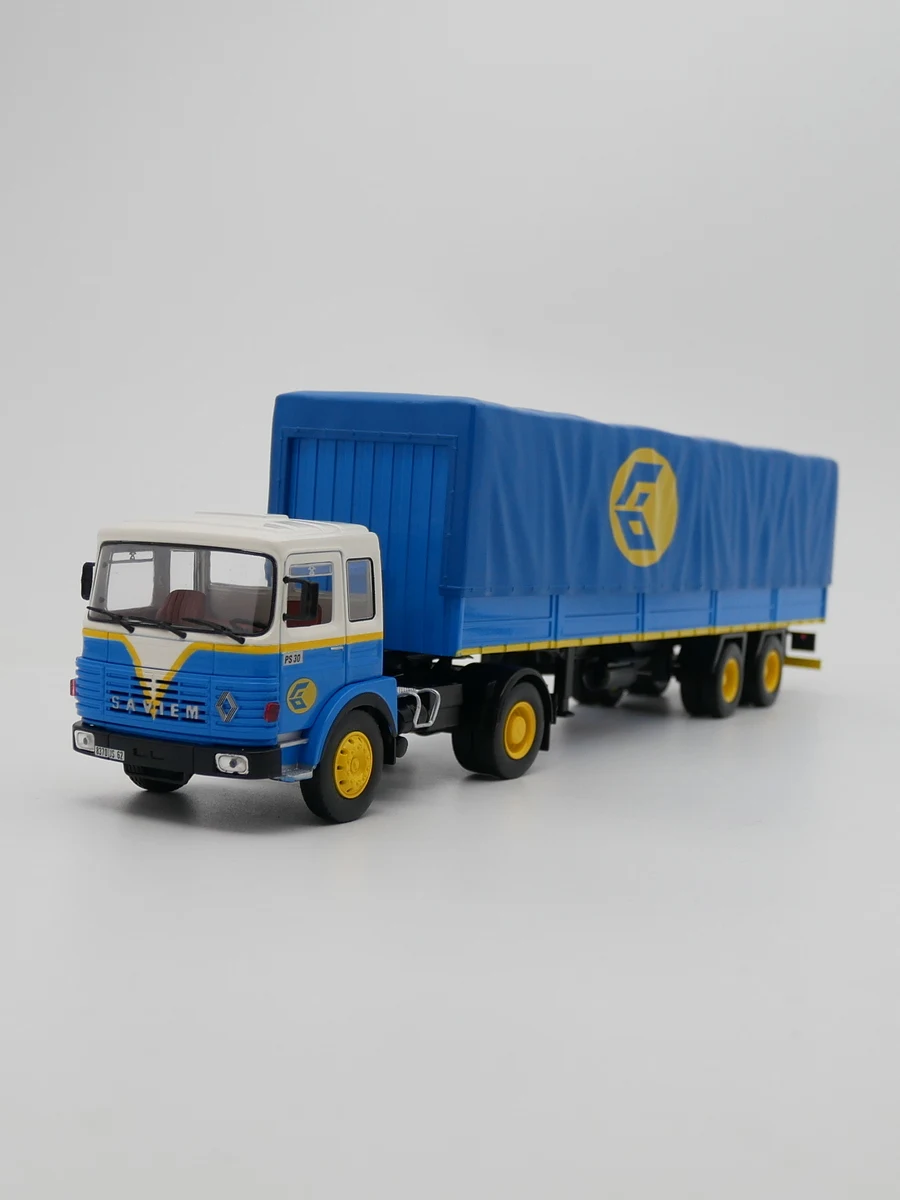 Коллекционная модель Diecastixo 1:43: Грузовик-контейнеровоз Renault Saviem PS30 1977 года, литая под давлением, из сплава, игрушка-подарок (art.: 3920dbdf39c61) - 3920dbdf39c61