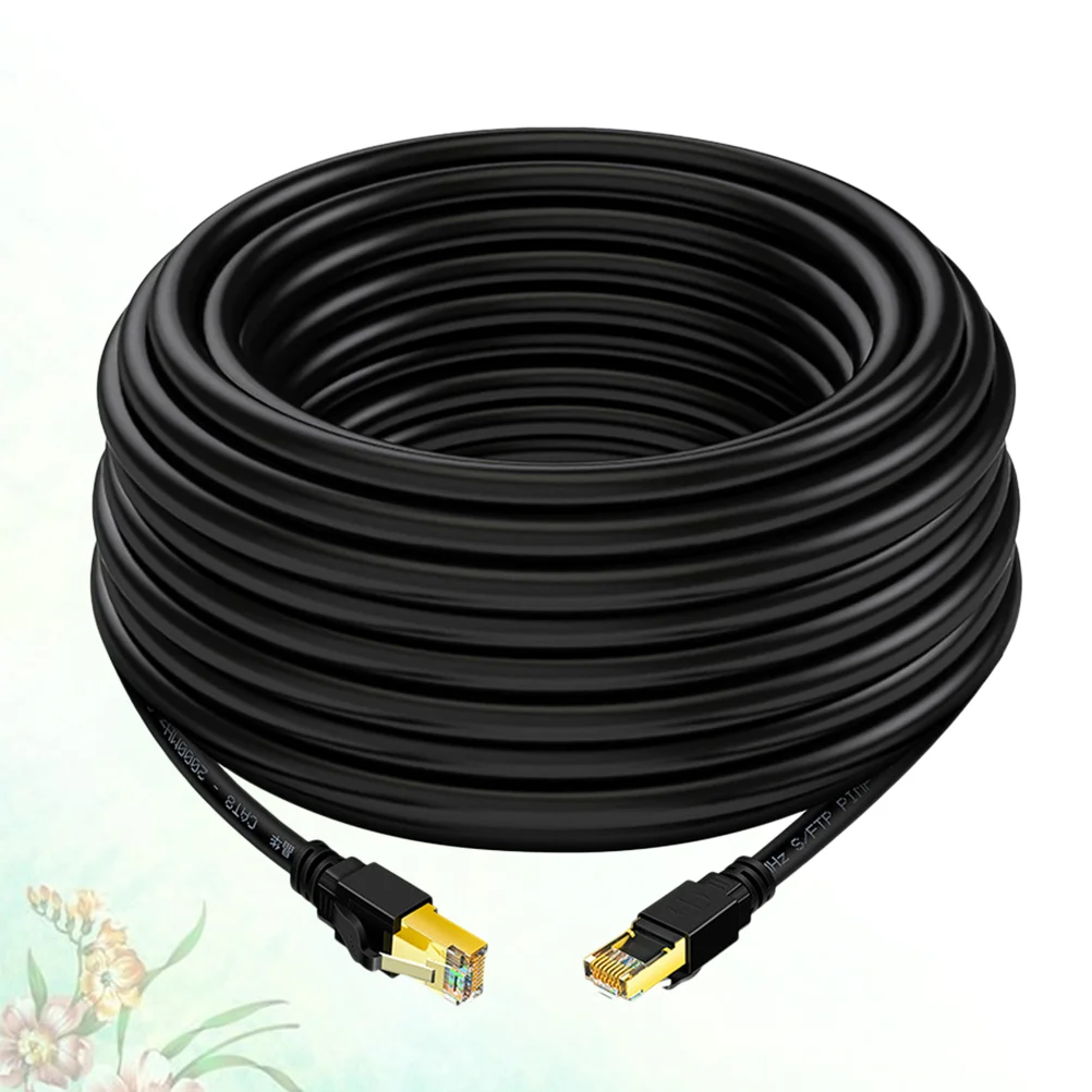 

Cable Ethernet Cord Internet Lan Rj45 High Network Connector Shielded Cat Gigabit Wire Router Computer Laptop Roundcat8 Patch