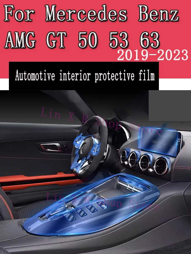 

For Mercedes Benz AMG GT 50 53 63 2019-2023 Gearbox Panel Navigation Automotive Interior Screen Protective Film TPU Anti-Scratch