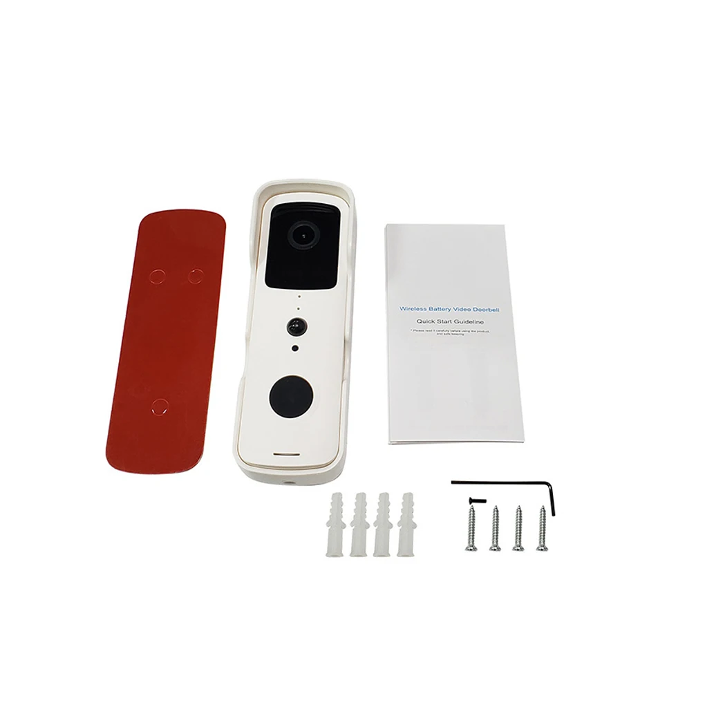 

Video Doorbell WiFi Smart Door Camera 1080P Wireless Night View Motion Detection Door Bell White