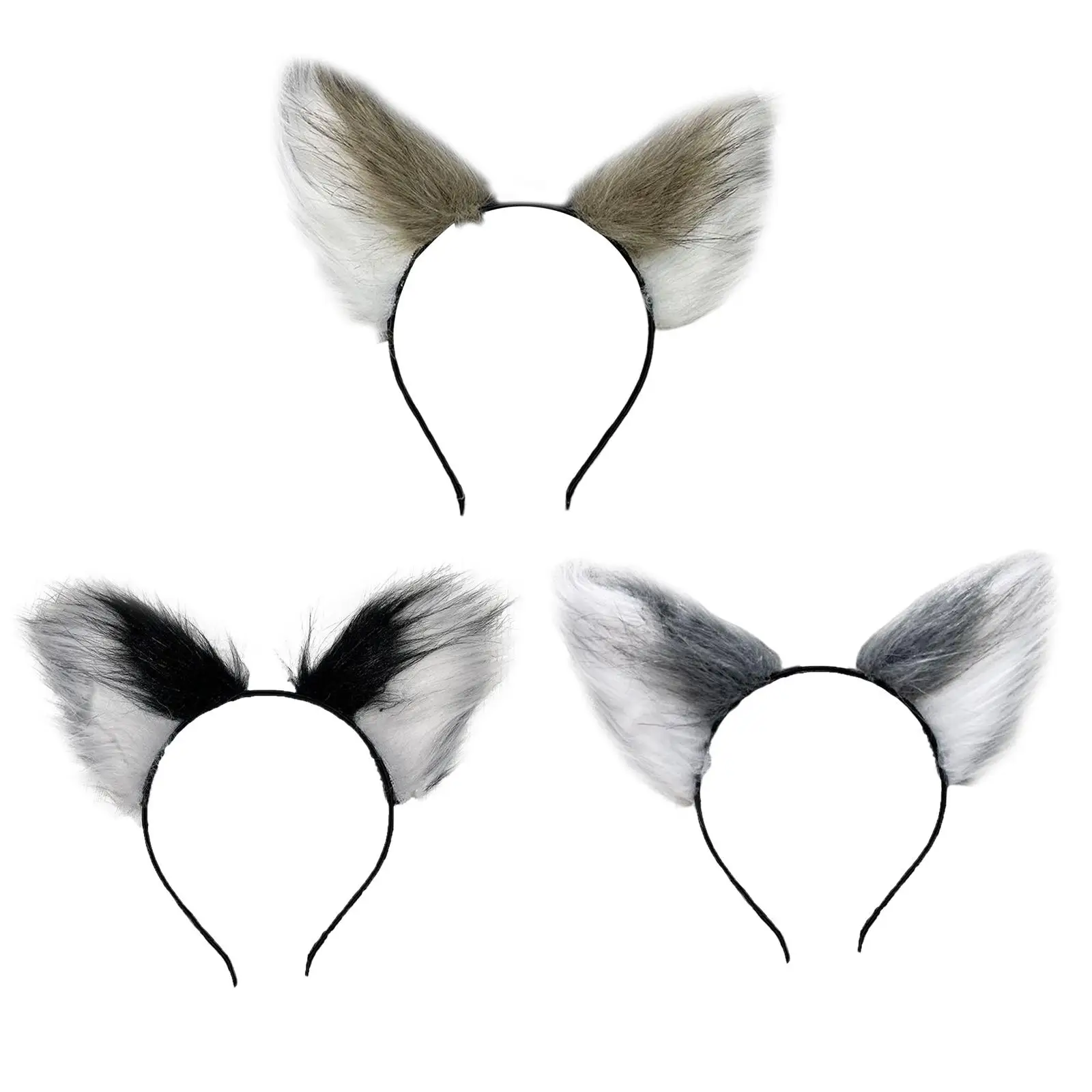 

Furry Animal Cat Hair Hoop Hair Band for Girls Women Birthday Party