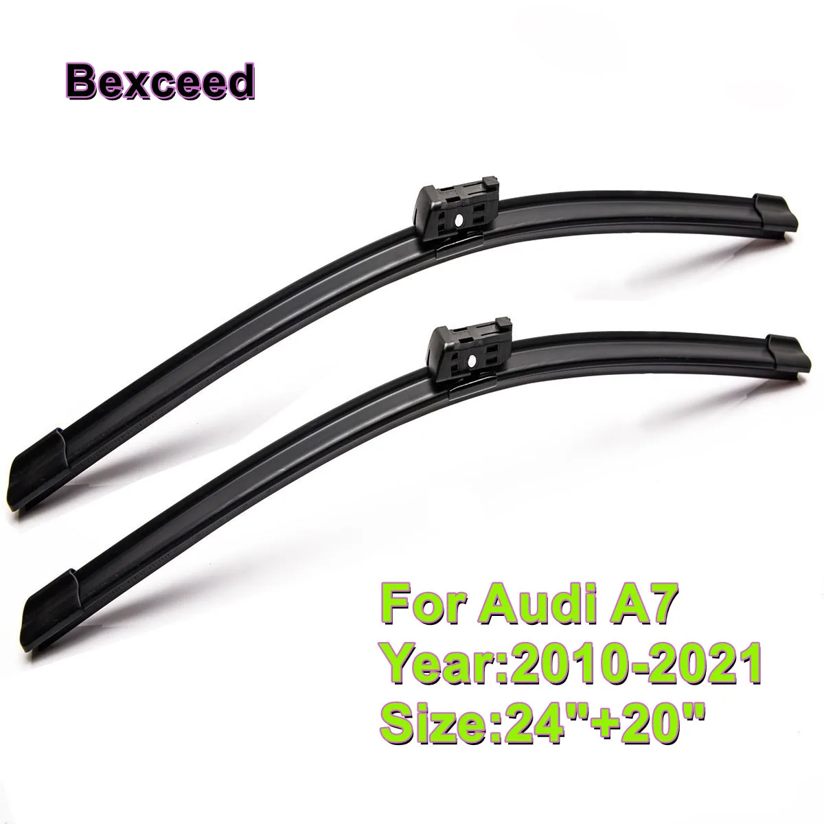 

Щетка стеклоочистителя для Audi A7, переднее лобовое стекло автомобиля Bexceed, 24 дюйма + 20 дюймов, 2010, 2011, 2012, 2014, 2016, 2015, 2017, 2018, 2021,