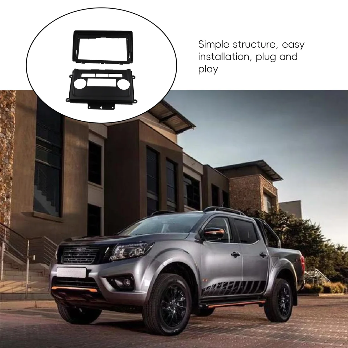 2 Din 9-дюймовый автомобильный радиоприемник с установкой DVD GPS Mp5 панель рамка для