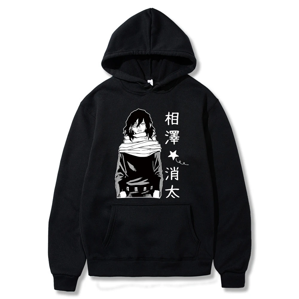 

Мужская толстовка с капюшоном Shota Aizawa толстовки уличная одежда Аниме Мой герой Академия Толстовка боку без героев Академия Мужская толстовка y2k