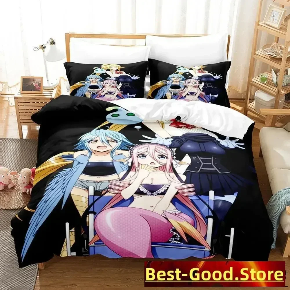 Повседневная жизнь с Monster Girls Комплект постельного белья Single Twin Full Queen King Size для