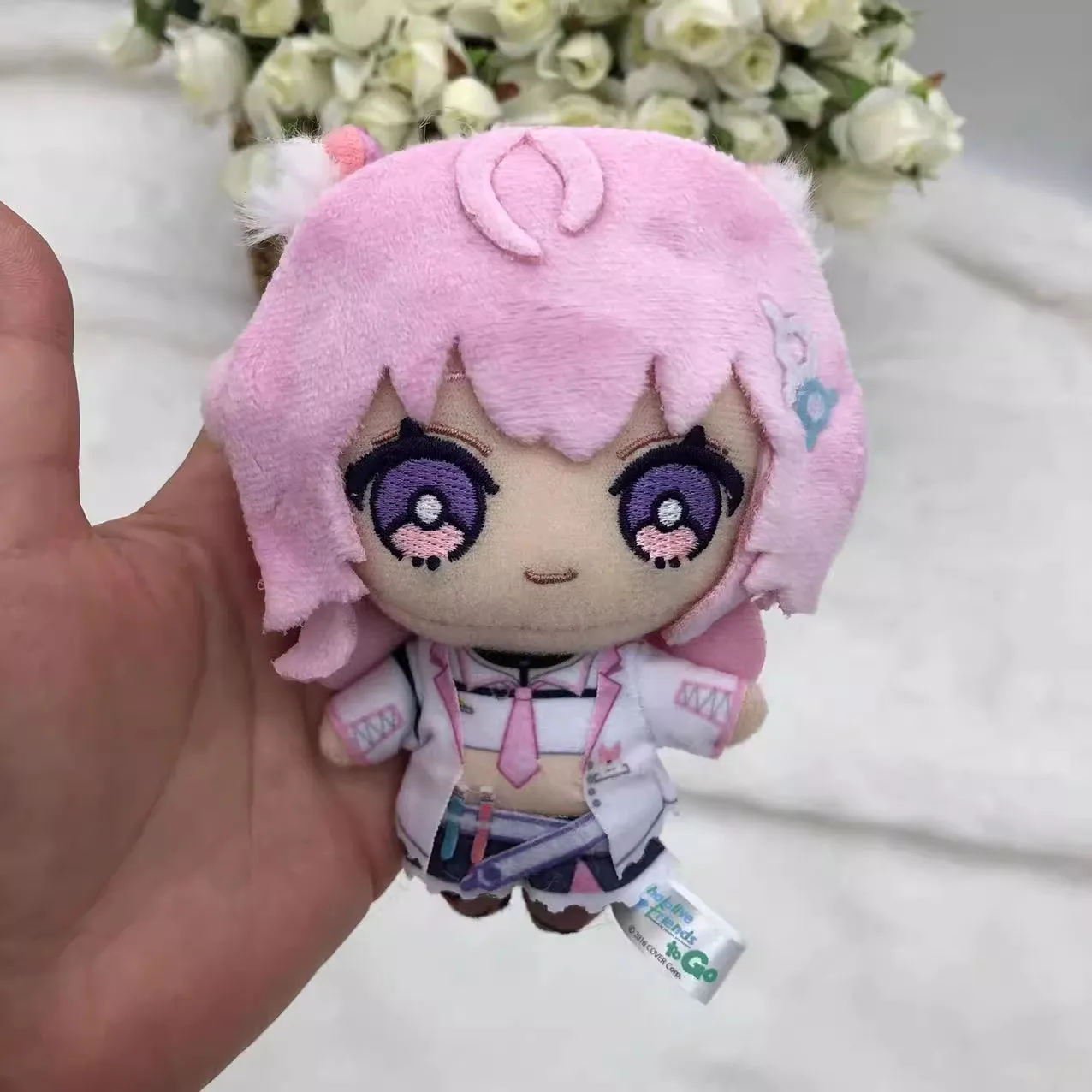 Новый милый Hololive Friends To Go Hakui Koyori талисман плюшевый брелок для ключей сумка кулон