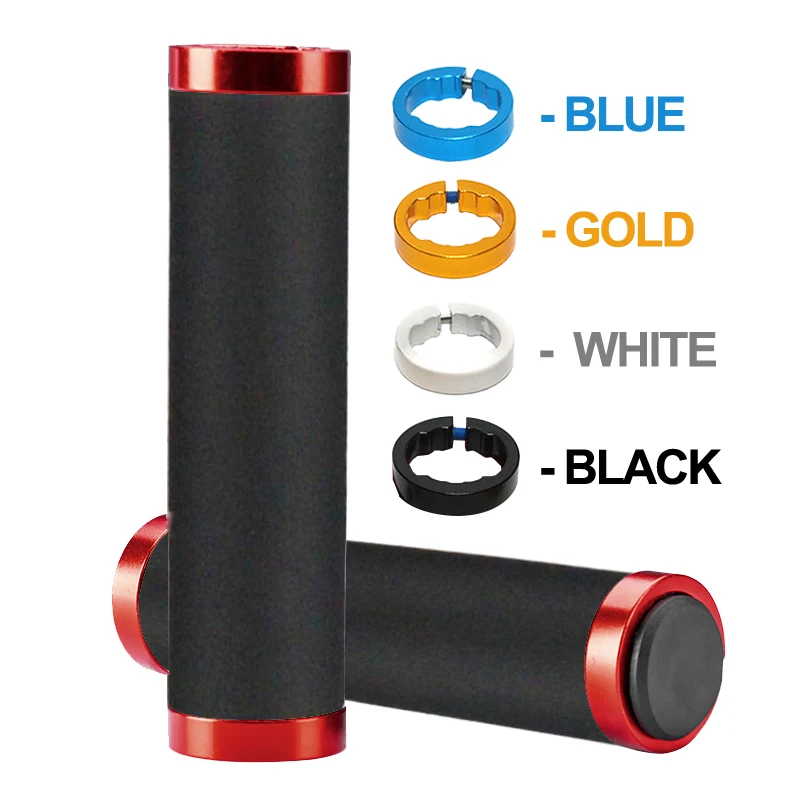 

ITMTB Sponge Bicycle Grips Bilateral Lock MTB Handle Alloy Cuffs Cycling Handlebar Grips Anti-skid Cozy Scooter Bike Accessories