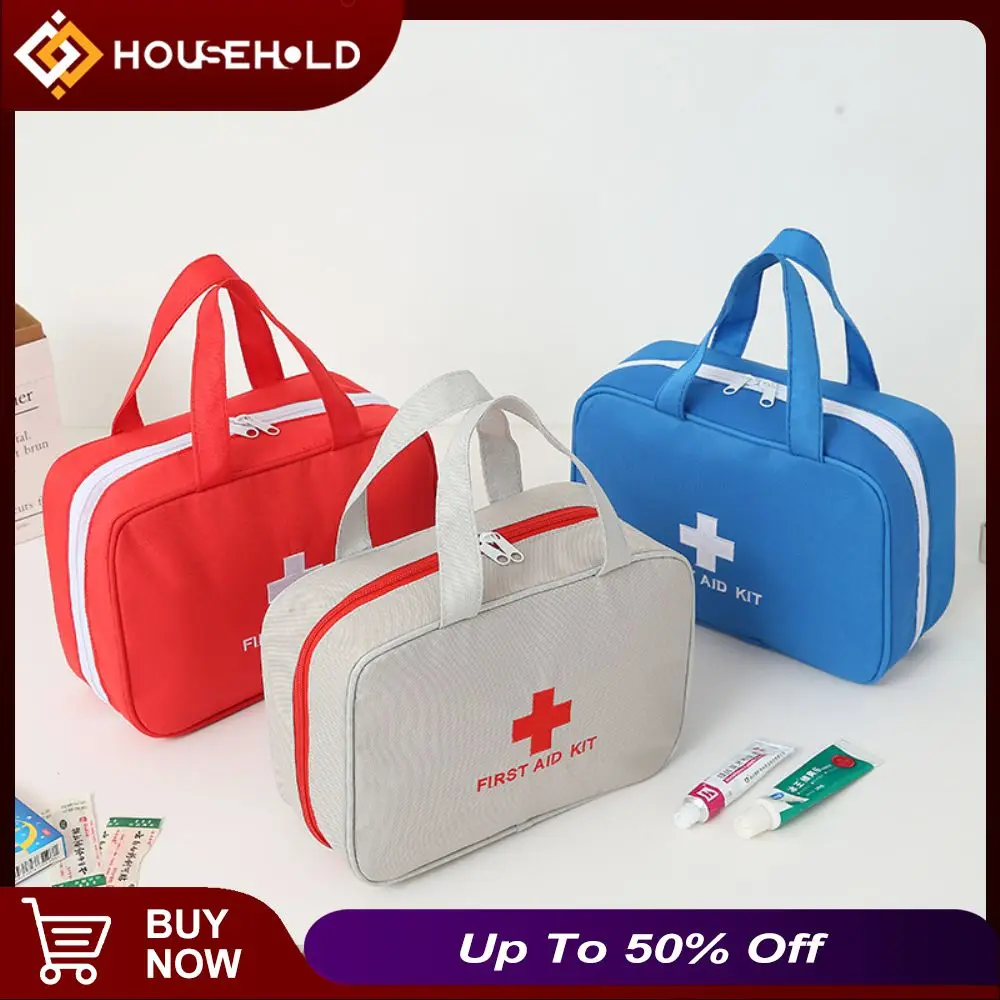 

Eye-catching Cross Symbol Emergency Kit Waterproof Practical Household Student Prevention Kit Health Care Package
