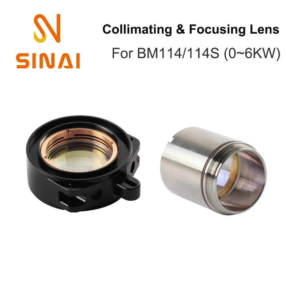 

BM114 BM114S Laser Collimating & Focusing Lens D37 F100 F150 F200 & D38.1 F200mm for Raytools Fiber Laser Cutting Head