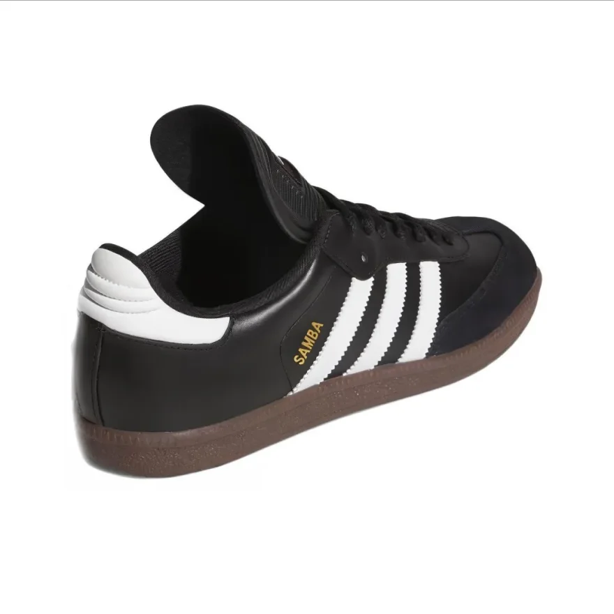 adidas originals Samba Classic leather trendcasual non-slip wearable low-top sneakers men's black and white