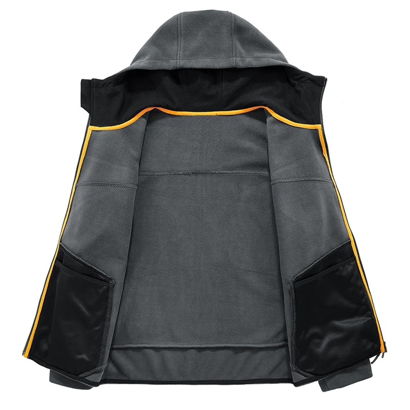 Куртки Soft Shell из флиса с капюшоном для мужчин, ветрозащитные, термические, для охоты, походов и армейских операций SWAT Army Hunt Hiking Coats, размер 4XL на зиму 2022 года.