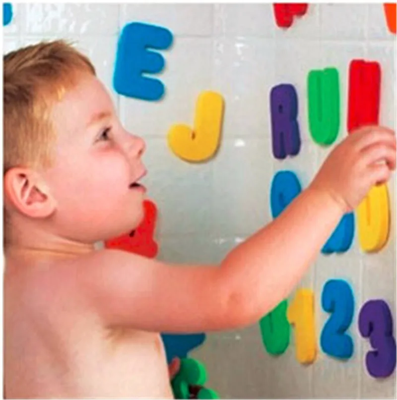 

36PCS/set Baby Kids Children Educational Toy Foam Letters Numbers Floating Bathroom Bath Tub Kid Toy Boy Girl Gift Wall Stickers
