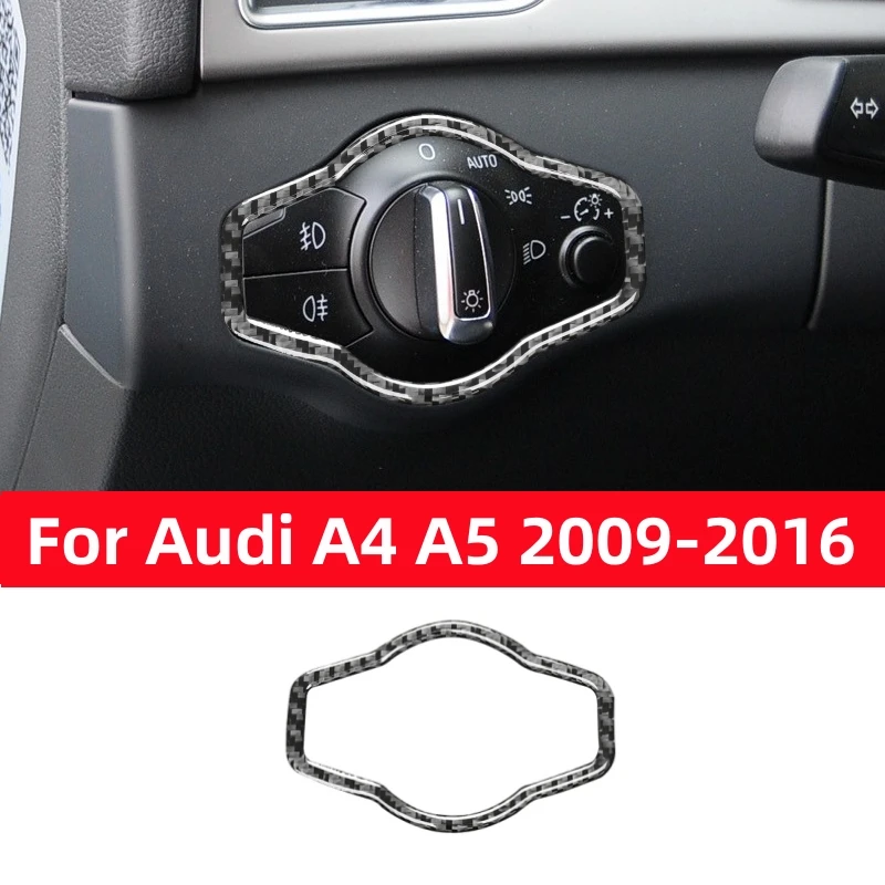 

For Audi A4 S4 RS4 B8 8K A5 S5 RS5 2009-2016 Car Interior Accessories Auto Headlight Switch Decoration Frame Trim Stickers Cover