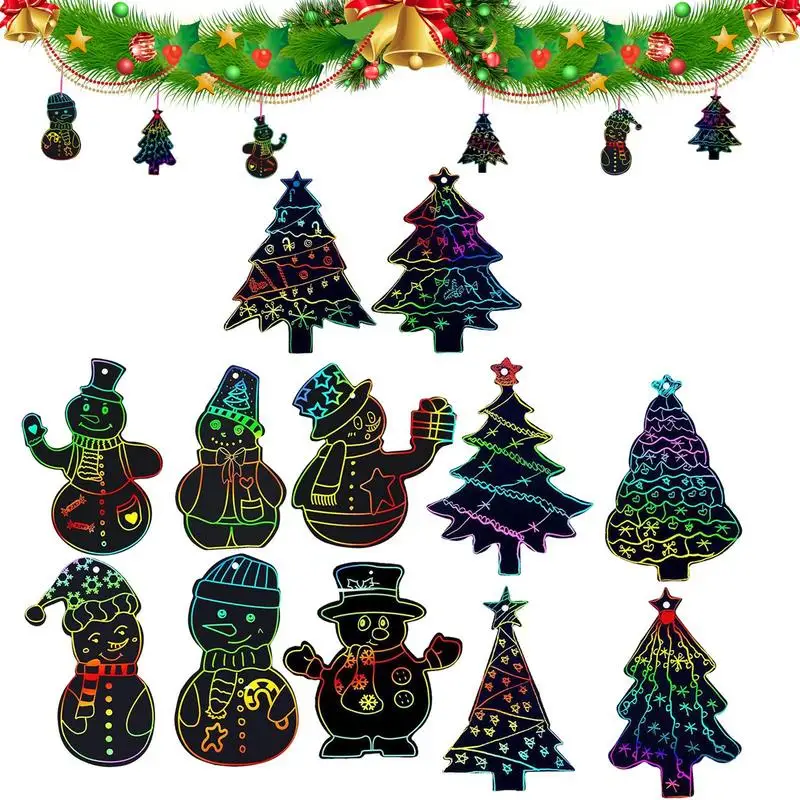 

Набор для рисования рождественской елки, снеговика, радуги