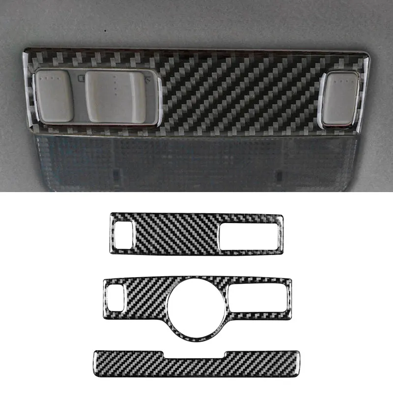 

For VW Golf 4 Jetta Bora MK4 R32 GTI 1999 - 2004 Carbon Fiber Car Roof Reading Light Panel Button Frame Cover Protective Trim