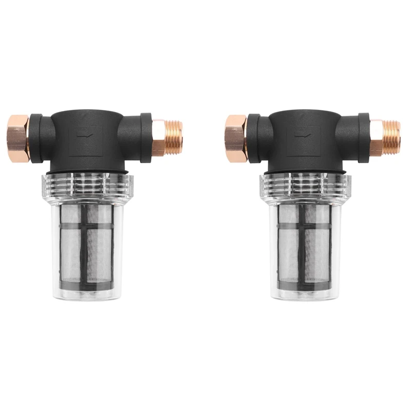 

2X Sediment Filter Attachment Garden Hose Inlet Pressure Washer + Extra 100Mesh Filter, 6 O-Ring 4 Filter Hose Washer