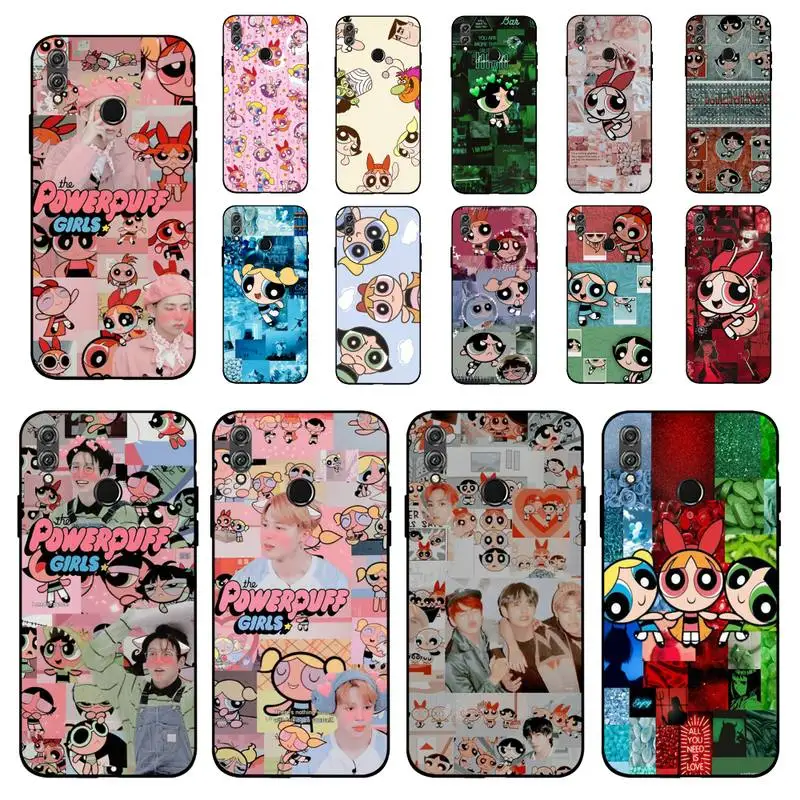 

Bandai Cute Cartoon Powerpuff Girls Phone Case for Huawei Honor 10 i 8X C 5A 20 9 10 30 lite pro Voew 10 20 V30
