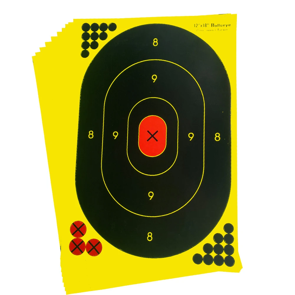 

10pcs/Bag Large 18*12\\\" Reactive Splatter Rifles Pistols Shootings Targets Paper Training Hunting Accessory Shoot Target Paper