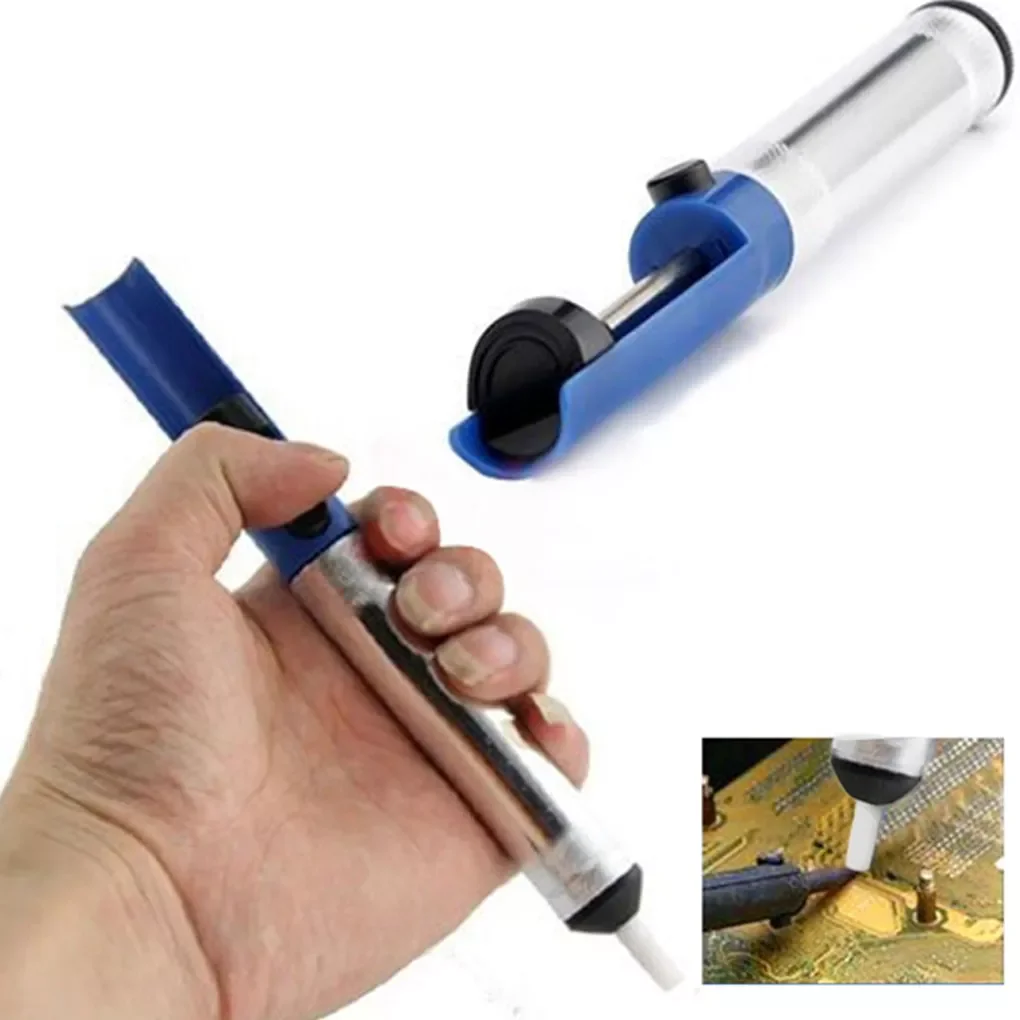 

Hot Aluminum Metal Desoldering Pump Suction Tin Soldering Sucker Pen Removal Vacuum Soldering Iron Desolder Tools
