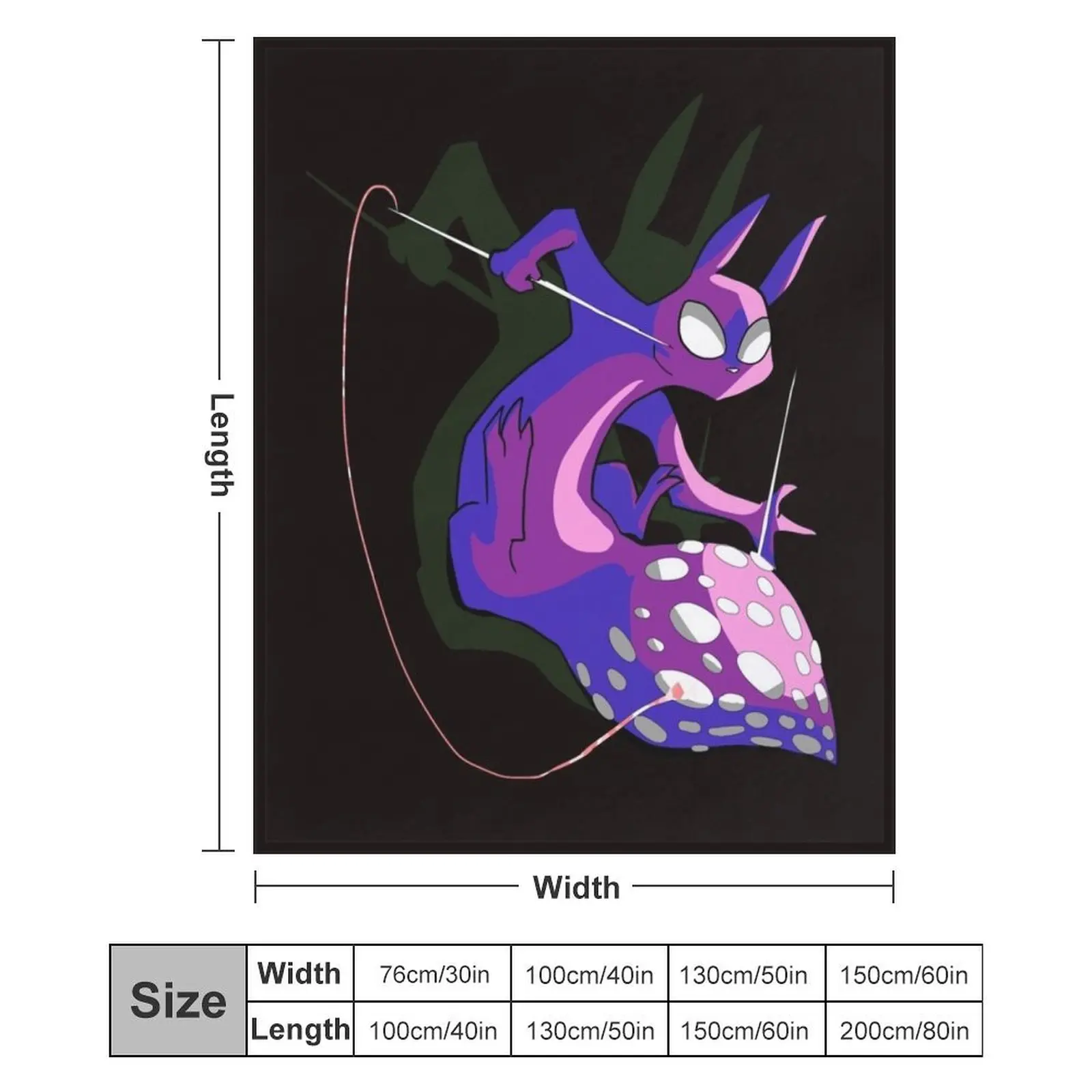 Одеяло Rain World Downpour Slugcat Spearmaster