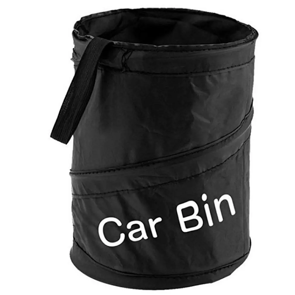 

Car Trash Portable Vehicle Garbage Can Foldable Pop-up Waterproof Bag Car Trash Storage Bin Spiral Bucket Car Folding Trash Can