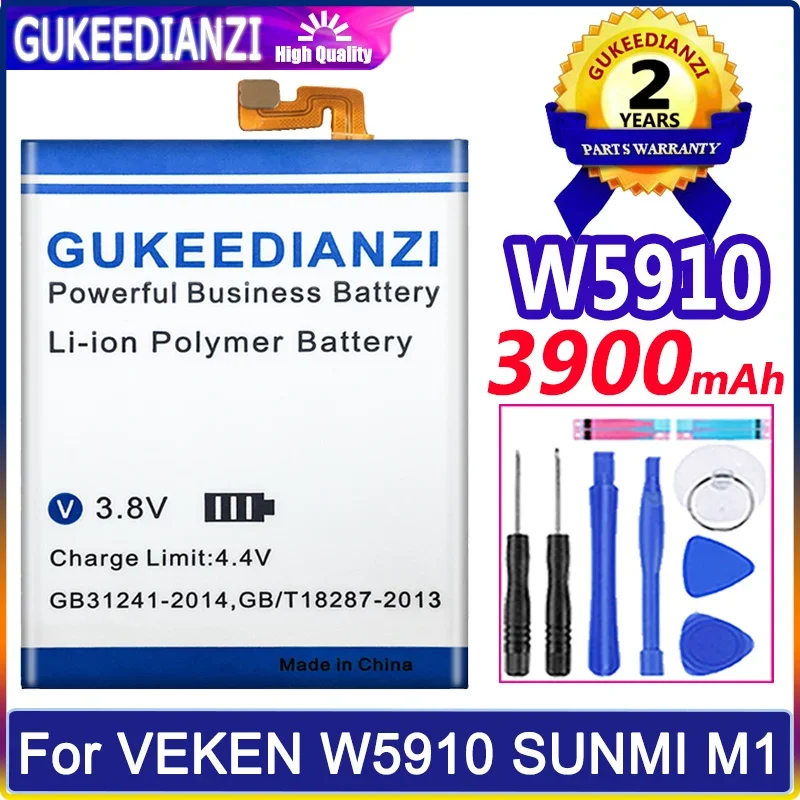 Фото Аккумуляторная батарея QP1659 QP1669 ZAP1522 W5910 Мобильный телефон батареи для VK VEKEN W5910 SUNMI M1 V2PRO V2 Pro V 2 №5