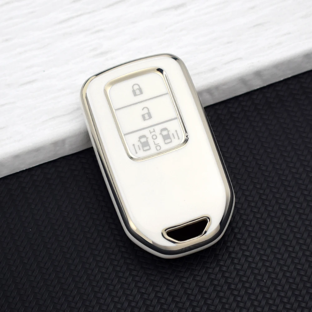 

Чехол Для Автомобильного Ключа Honda - Защитный TPU-чехол Для 4-кнопочных Ключей, Совместимый С CR-V, Accord, Civic, Fit, HR-V