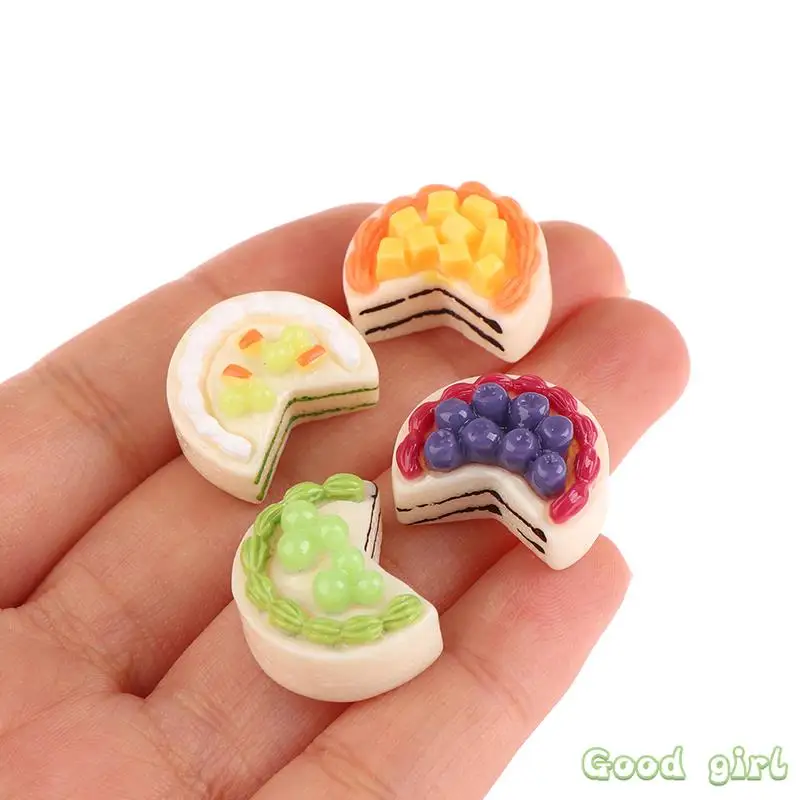 

5Pcs Dollhouse Simulation Fruit Cake Mille Crepe Cake Mini Dessert Model Doll House Food Decor Accessor Pretend Play Toy【Random】
