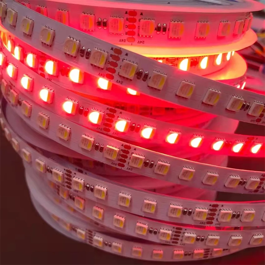 

5M/roll New DC12V DC24V Smd5050 24W/m 96led/m RGBW 4 in1 LED Strip light IP20 non-waterproof 12mm FPC