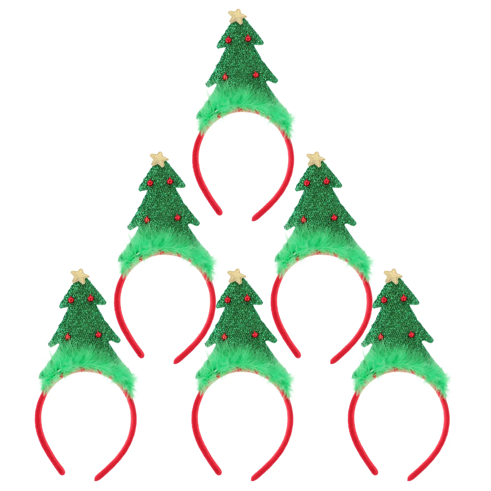 

Повязка на голову с рождественской елкой, женские праздничные повязки, декоративные аксессуары для волос, украшения, ленты для взрослых