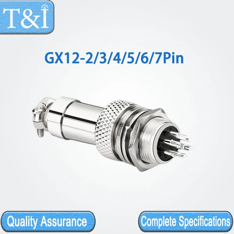 

1Set GX12-2/3/4/5/6/7 Pin Electronic Industrial Aviation Automobile Waterproof Male Female Plug Socket Docking Connector