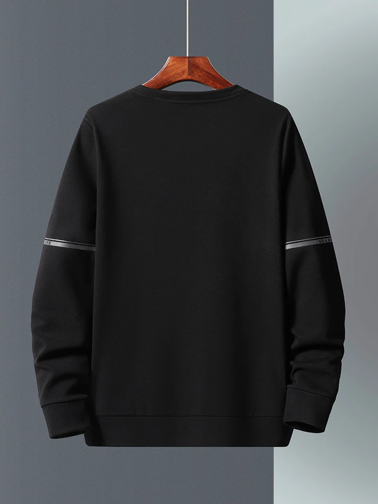 Мужская спортивная одежда черного и серого цвета размера плюс дышащий