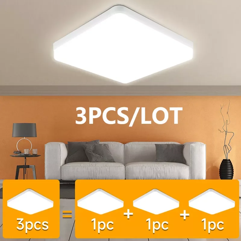 

Modern Led Ceiling Lamps 20/30/40/50W Ceiling Panel Lights 220V Led Ceiling Lamp Indoor Lighting For Kitchen Bedroom Living Room
