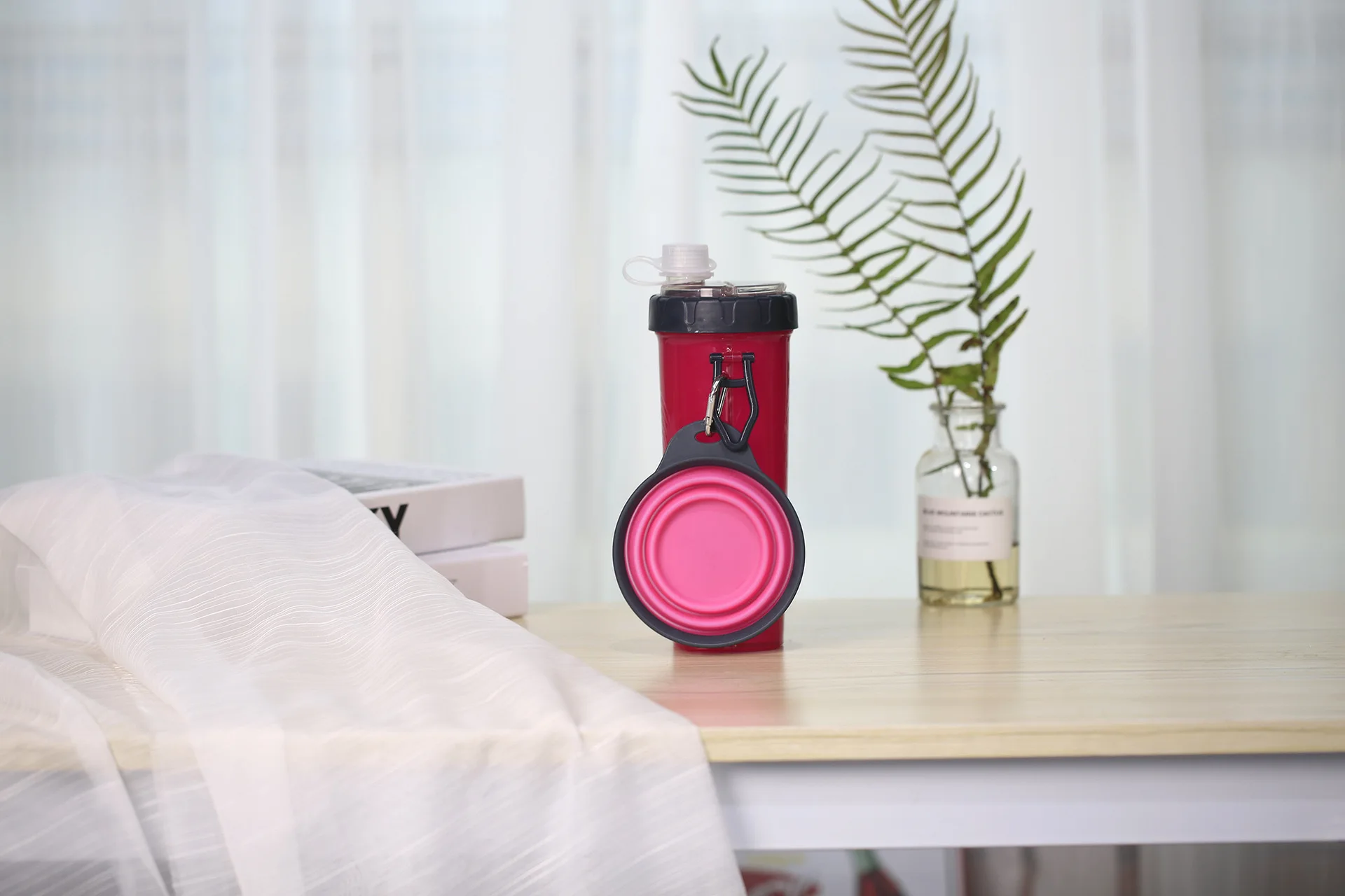 Бутылки с диспенсером для воды домашних животных кошек и собак портативная