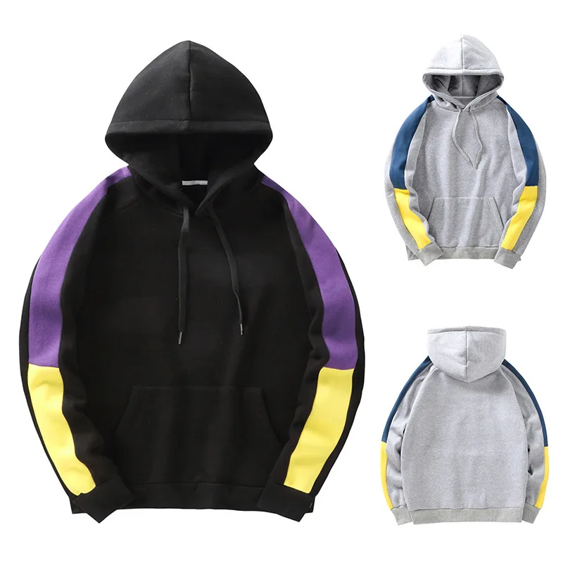 

Men's Sports Hooded Sweatshirt Raglan Sleeve Color Block Hoodie Hoodie