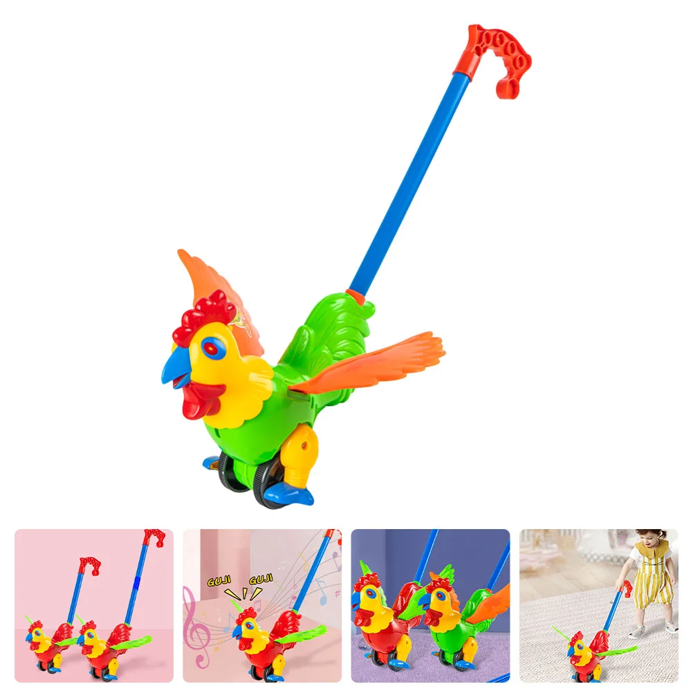

Walker Push Rod Cartoon Animal Design Detachable Cart Walk Guide