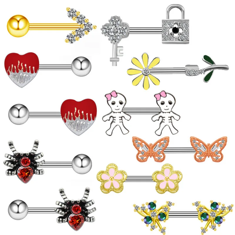 Женские серьги-гвоздики в стиле хип-хоп украшение для пирсинга козелка ушной