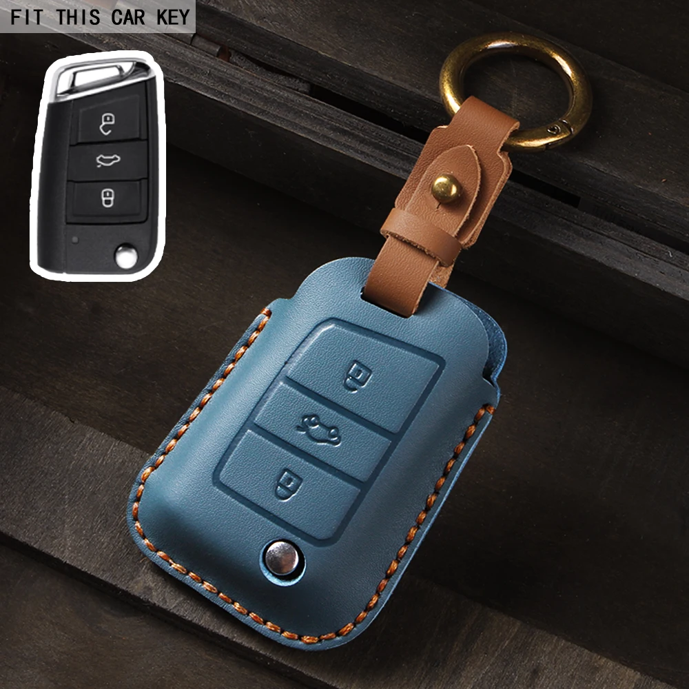 

Чехол для автомобильного ключа для Volkswagen VW Golf 7 gti mk7 r Touran Skoda Octavia 3 Superb Karoq Kodiaq Seat Leon mk3 Ateca, аксессуары